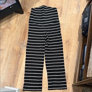 H&M Striped Black and White Women's over the belly maternity Pants